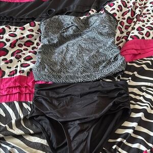 Black and White Swimsuit